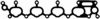 BGA MG9586 Gasket, intake manifold